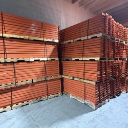 8’ Used Beams Teardrop Style Industrial Racking Pallet Racks 