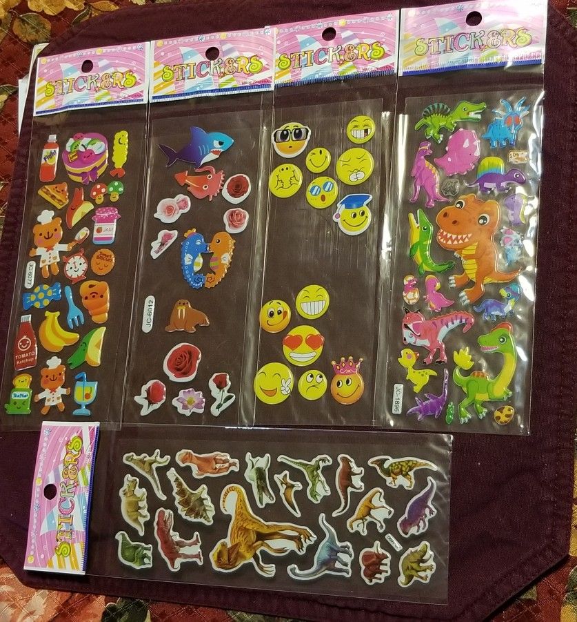 3D Puffy Stickers Lot