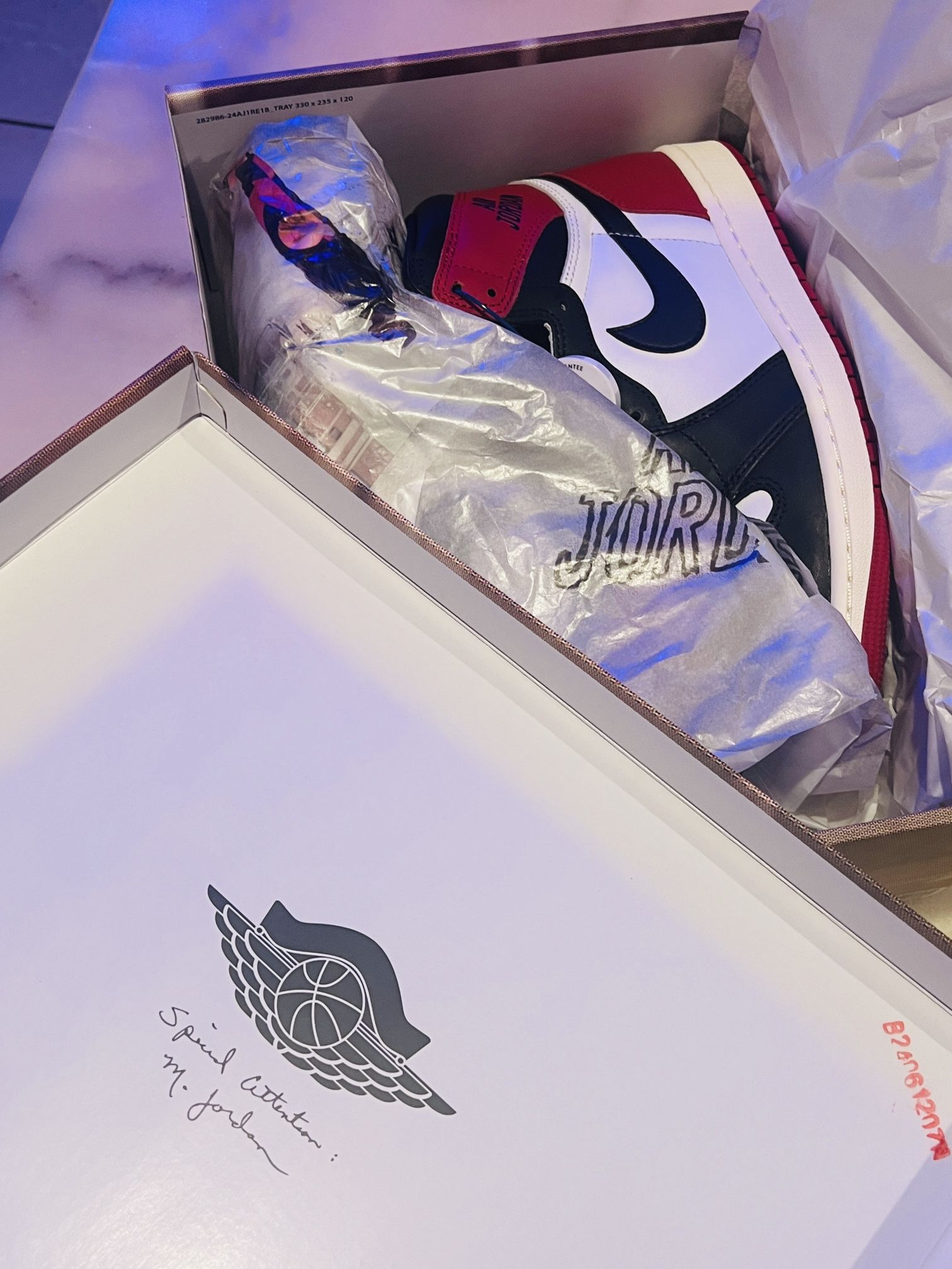 Nike Air Jordan 1 High OG Black Toe Reimagined 9.5