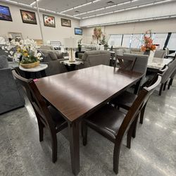 6 PC DINING TABLE SET 