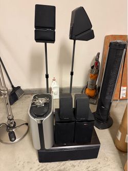 🔊 Polk Audio Home Theater Speaker System + Subwoofer, Stands & More - $80 OBO! 🚨 MUST GO BY TOMORROW (Wed 6/17/2026) 🚨