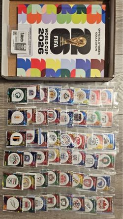 FULL SET 980 STICKERS + 12 CC FIFA WORLD CUP 2026 + HARDCOVER ALBUM PANINI