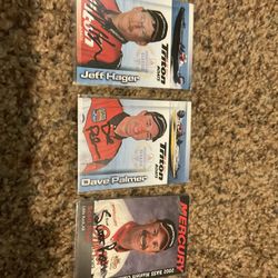 3 Autographed Collectible Bass Fishing Cards - Sport Fishing Qualifiers