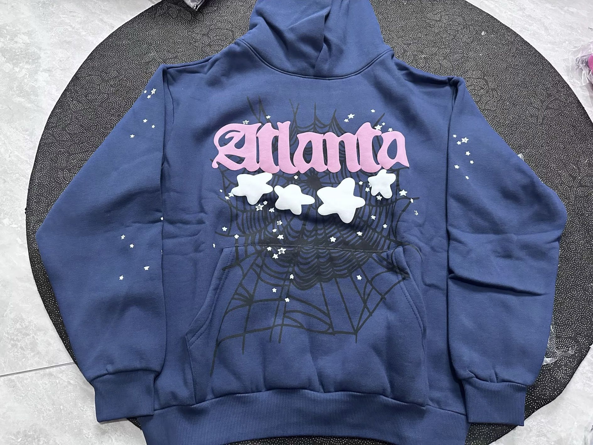 Sp5der Atlanta Hoodie Navy
