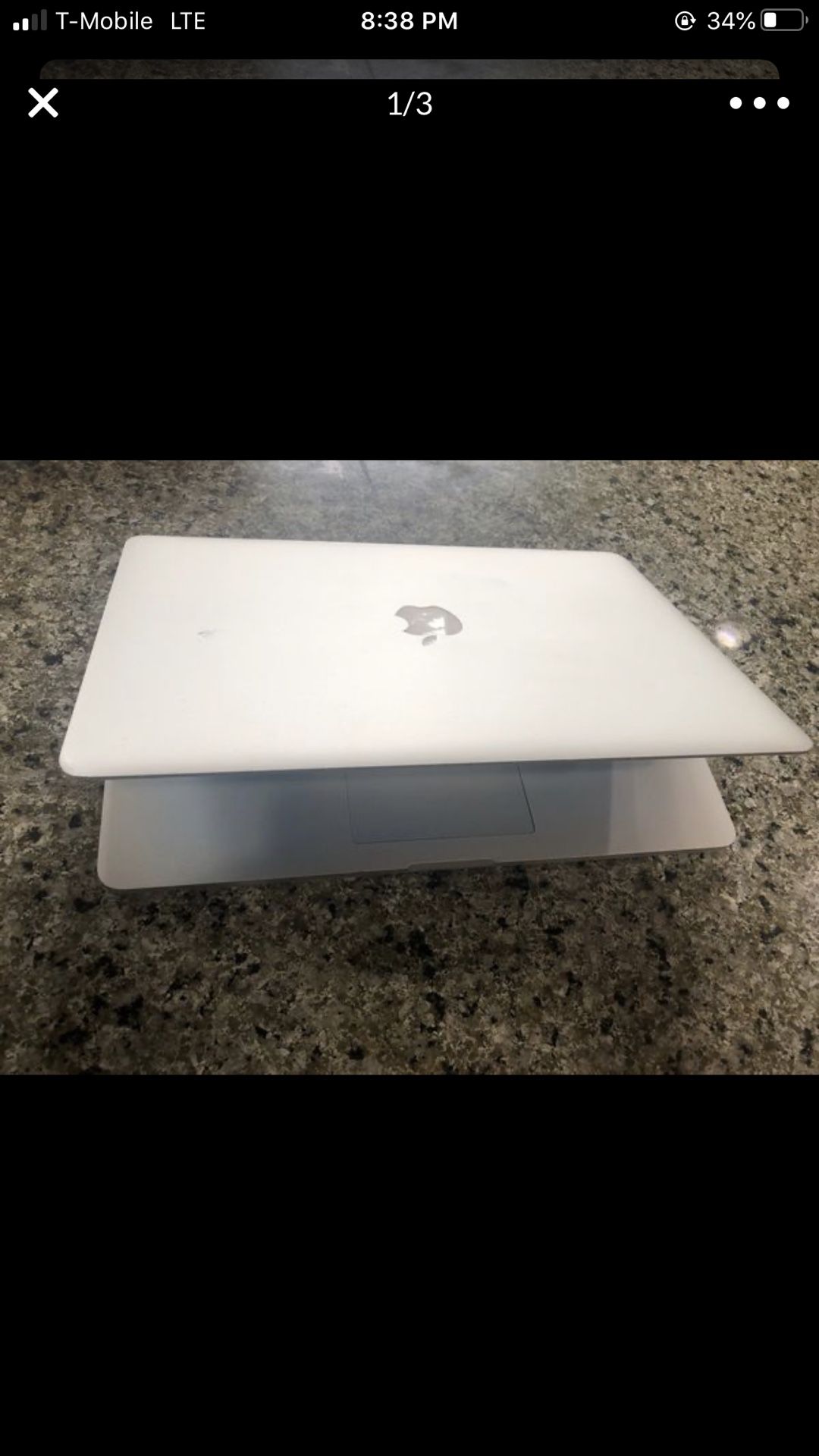 MacBook Air 2015 model 13 inch 8 gb ram and 256 storage core i7 with charger