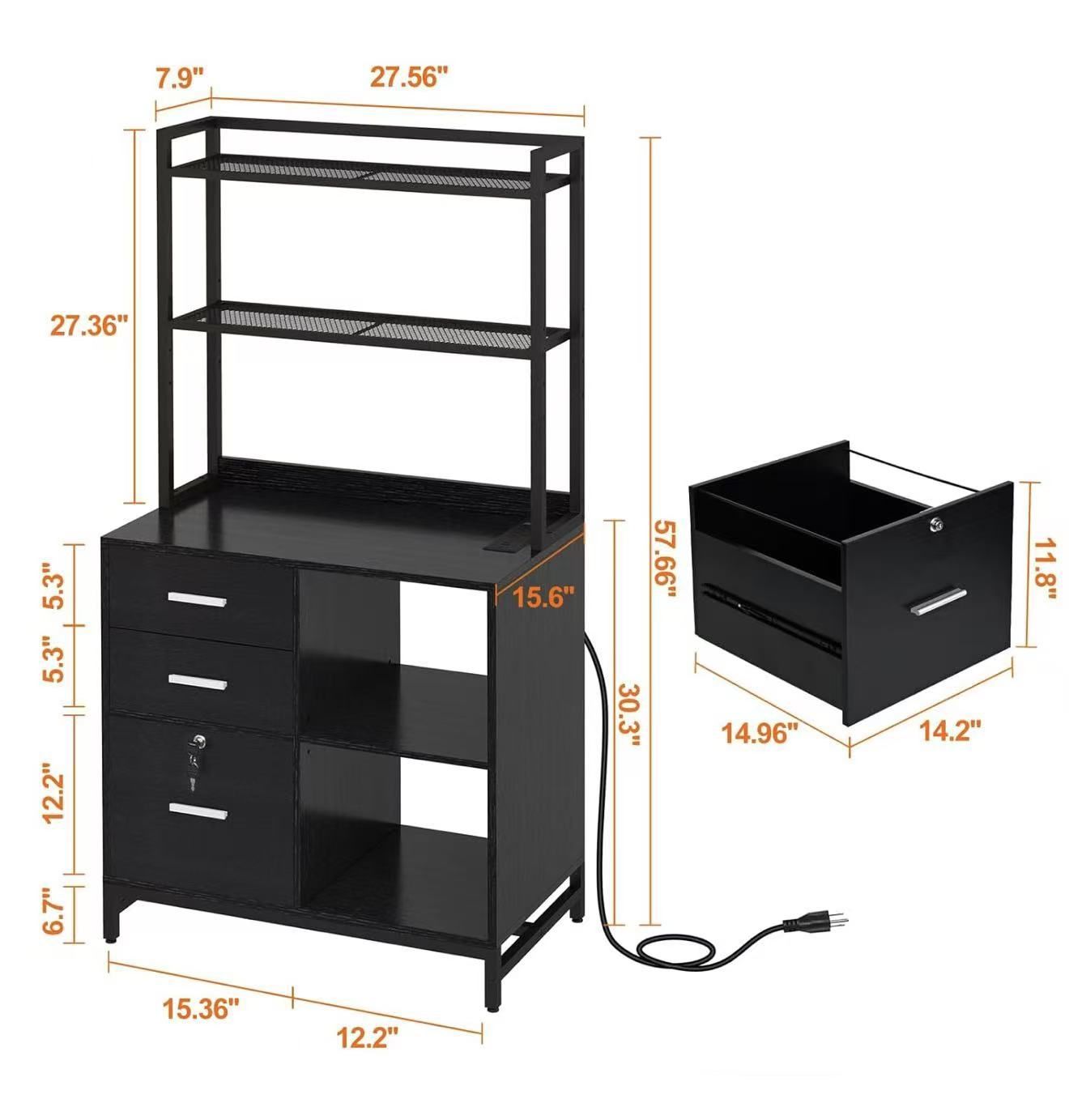 File Cabinet with Charging Station