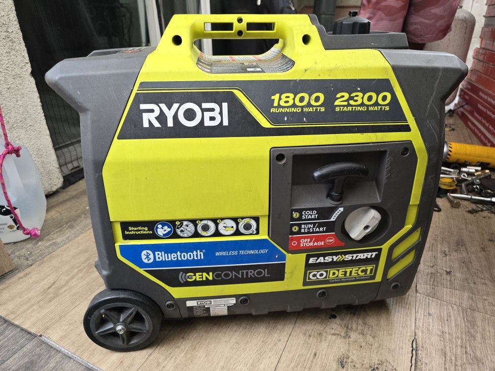 Ryobi 2,300 Watts Recoil Start Quiet Gasoline Generator