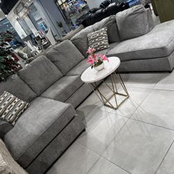 Double Chaise Sectional 🔥 Take It Home With Only $50 Down 