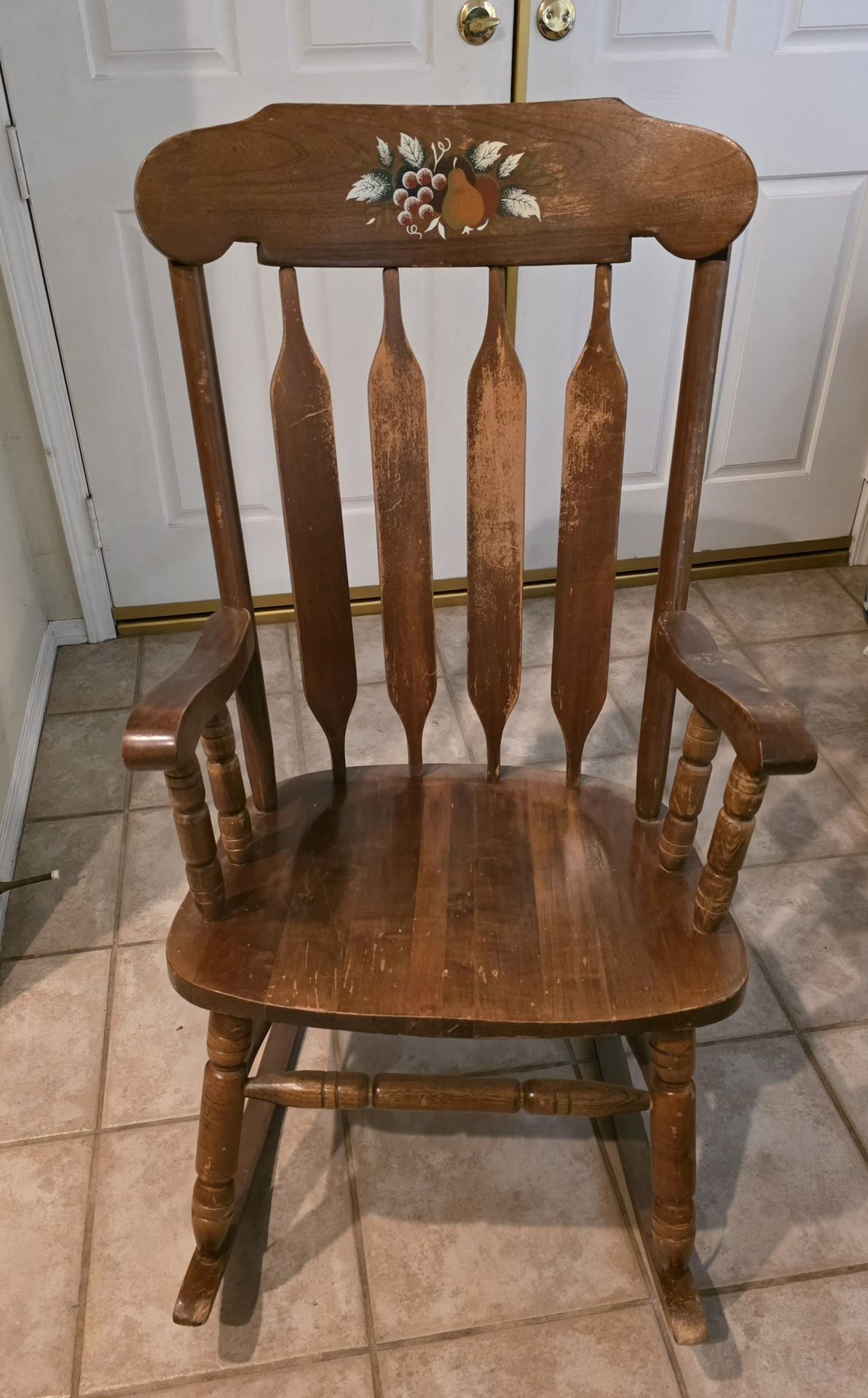 Wood rocking chair