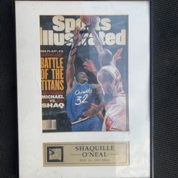 Shaquille O’Neil Autographed Sports Illustrated 95’ Playoff Edition!!