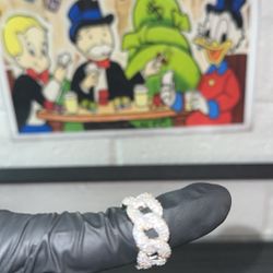 Men’s Ring Size 8,9 Available 4CT All 925 Silver With Moissanite Diamonds