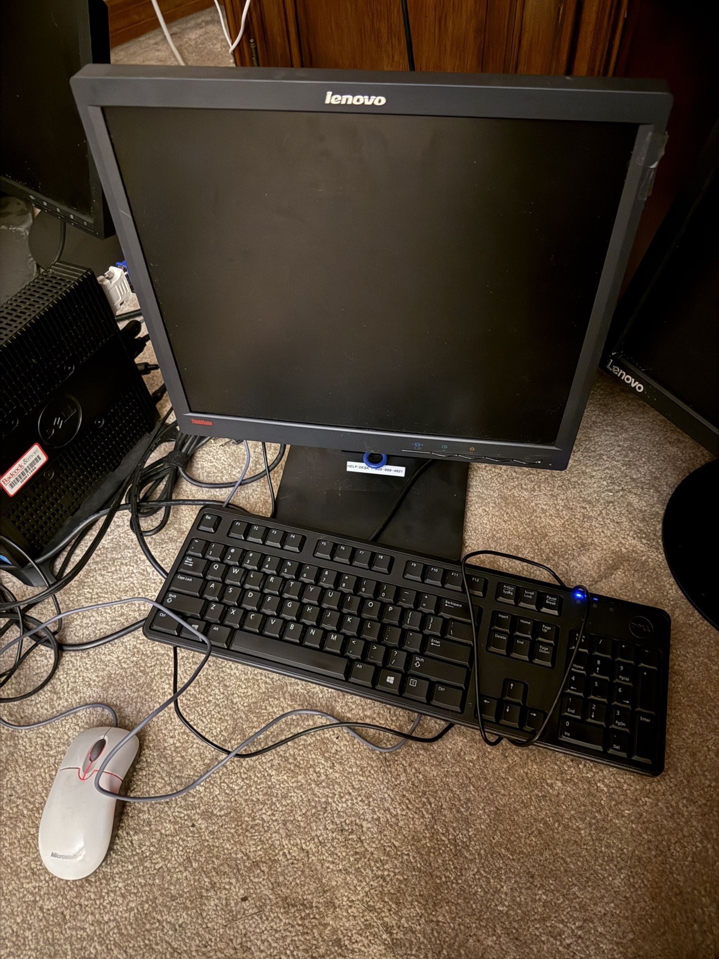 3 Dell desktops