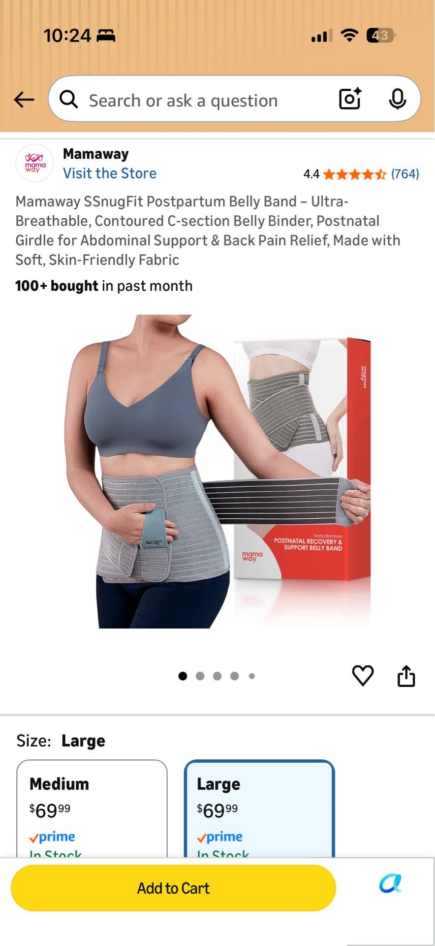 Mamaway Postpartum Belly Band