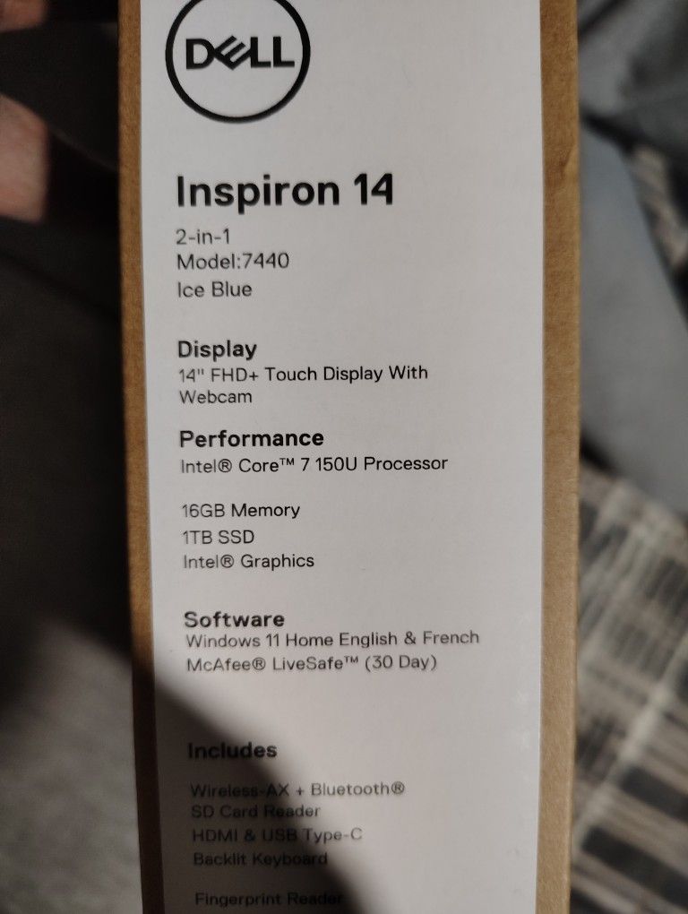 Dell Inspiron 14 | 2-1 | Model 7440