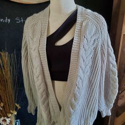Light Gray New Cardigans 