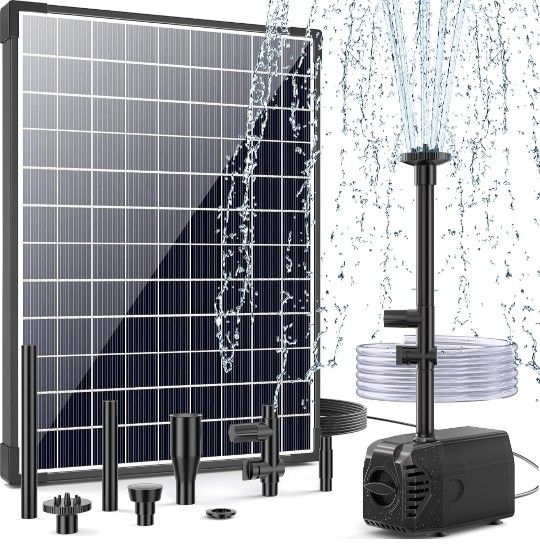 Poposoap 25W Solar Water Fountain 