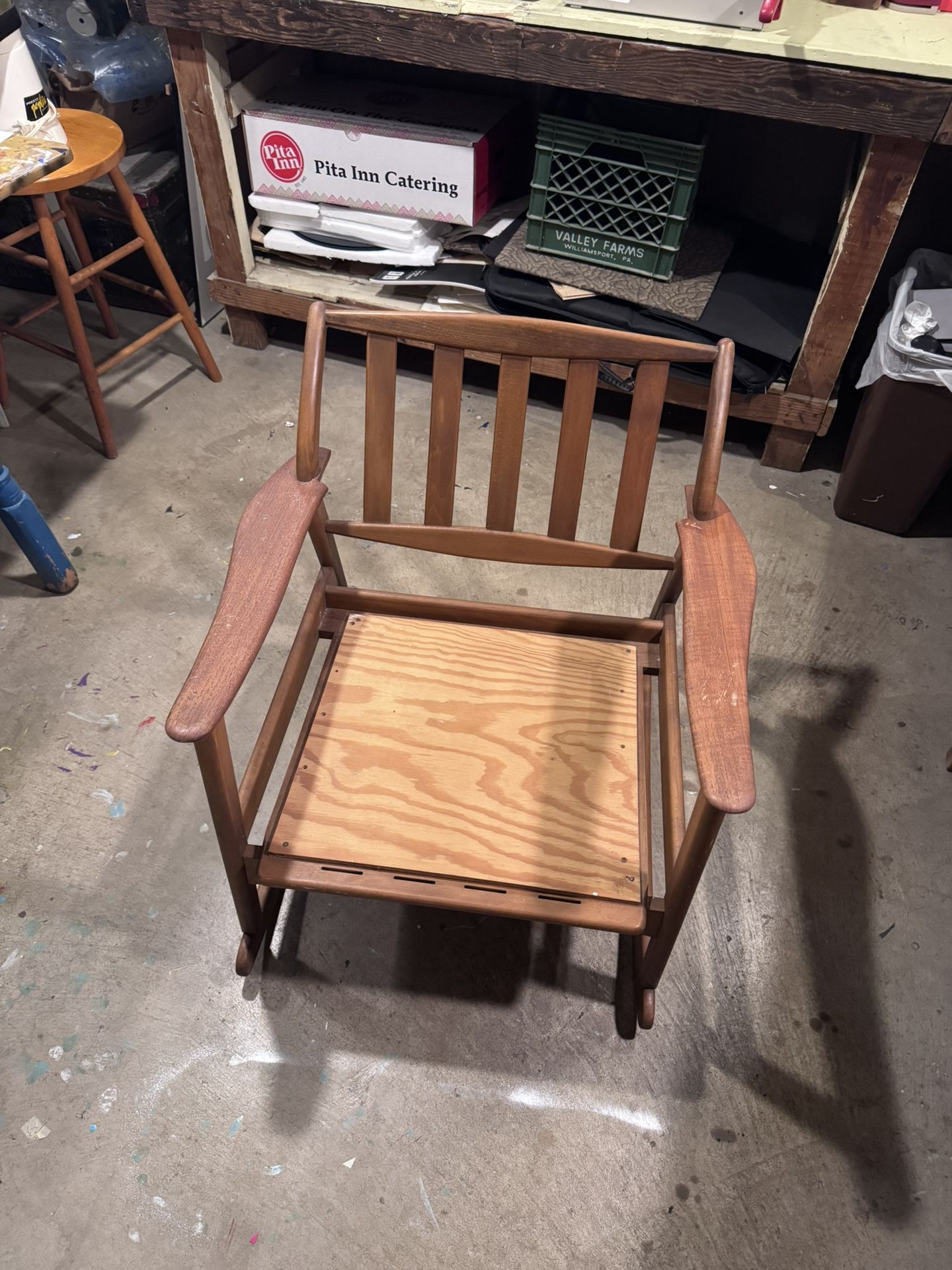 Danish Modern Rocking Chair.