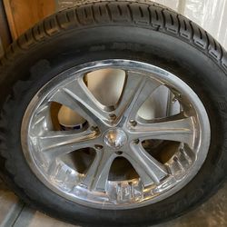 20” American Racing  Polished Billet Aluminum Wheels Set 