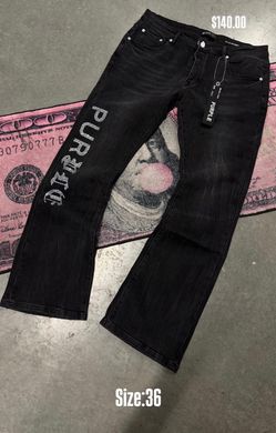 purple designer jeans size 36