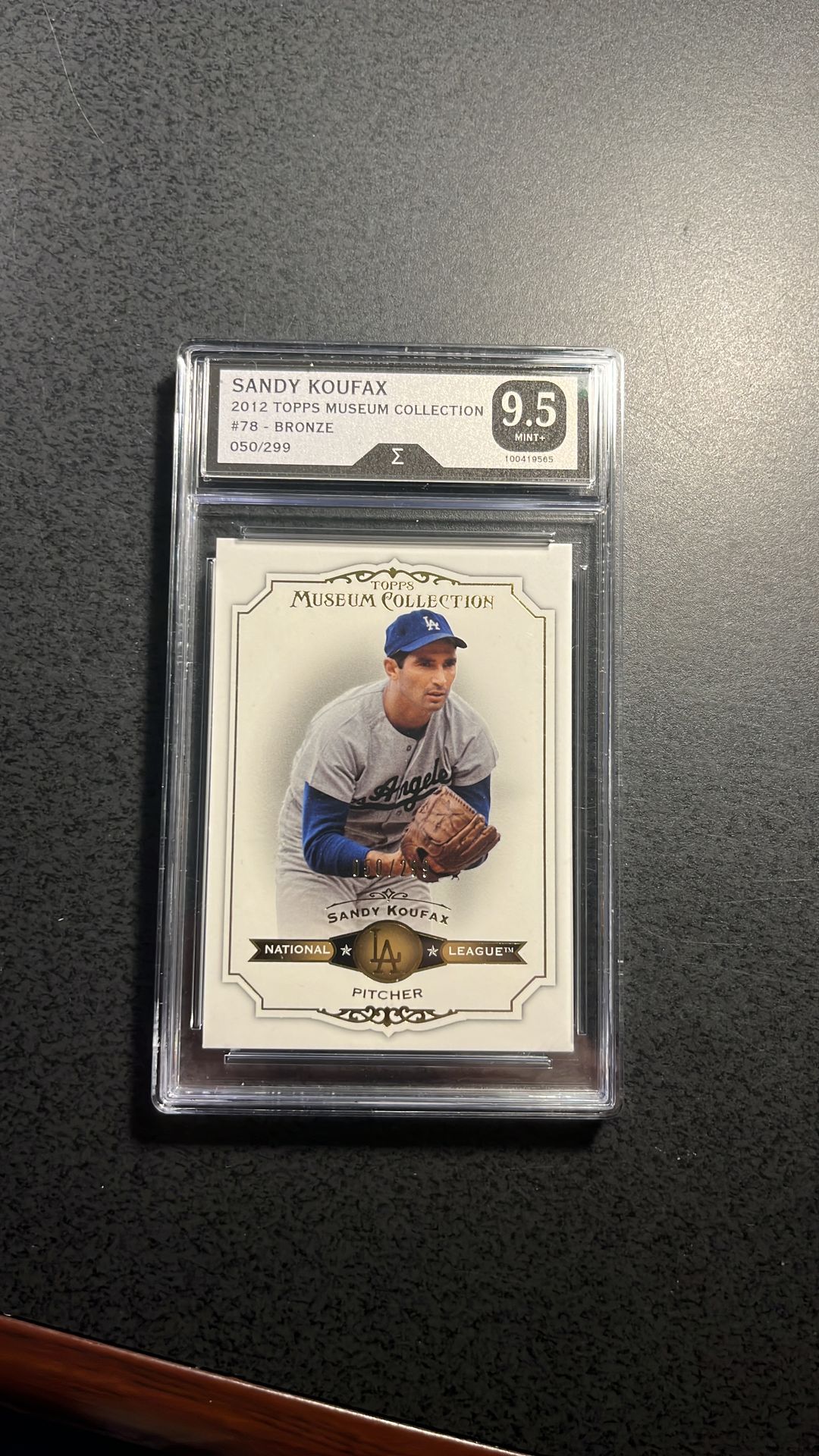 Sandy Koufax Topps Museum Collection Card- Graded