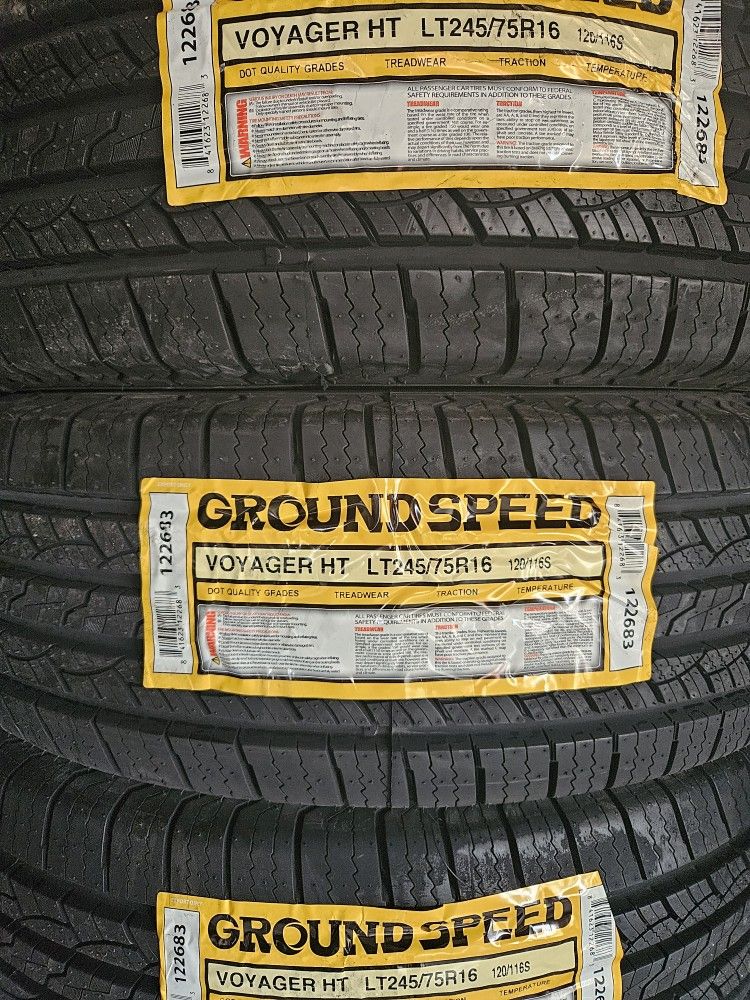 245-75-16 !!! GROUNDSPEED LT H/T !!! $440 LAS 4 LLANTAS MONTADAS Y BALANCEO INCLUIDO π