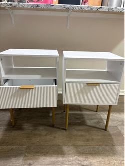 two bedside tables