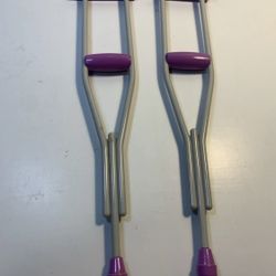 American Girl Purple Crutches for  18" Doll