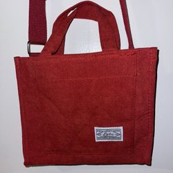 Letter Patch Top Tote Bag 