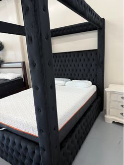 Unique Canopy Bluetooth Bed @ FURNITURE LOVE ❤️ Same Day Delivery 🚚