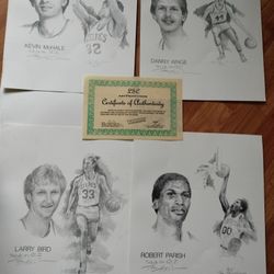 Tommy Heinsohn Autographed Lithographs 