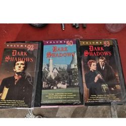 DARK SHADOWS VHS SET OF 3 VINTAGE 