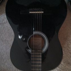 BLACK ACOUSTIC GUITAR JOHNSON  CHEAP Black