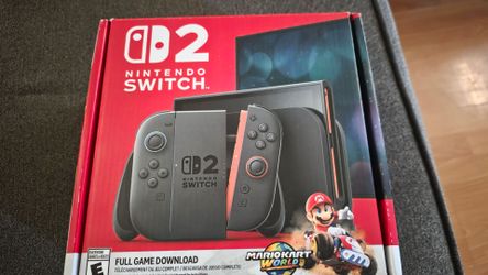 Nintendo switch 2 with mariokart world game