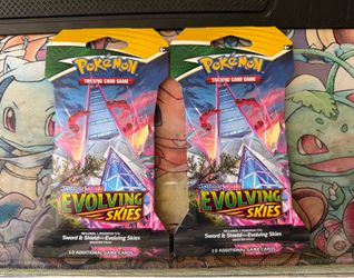 Pokemon Evolving Skies sleeved packs
