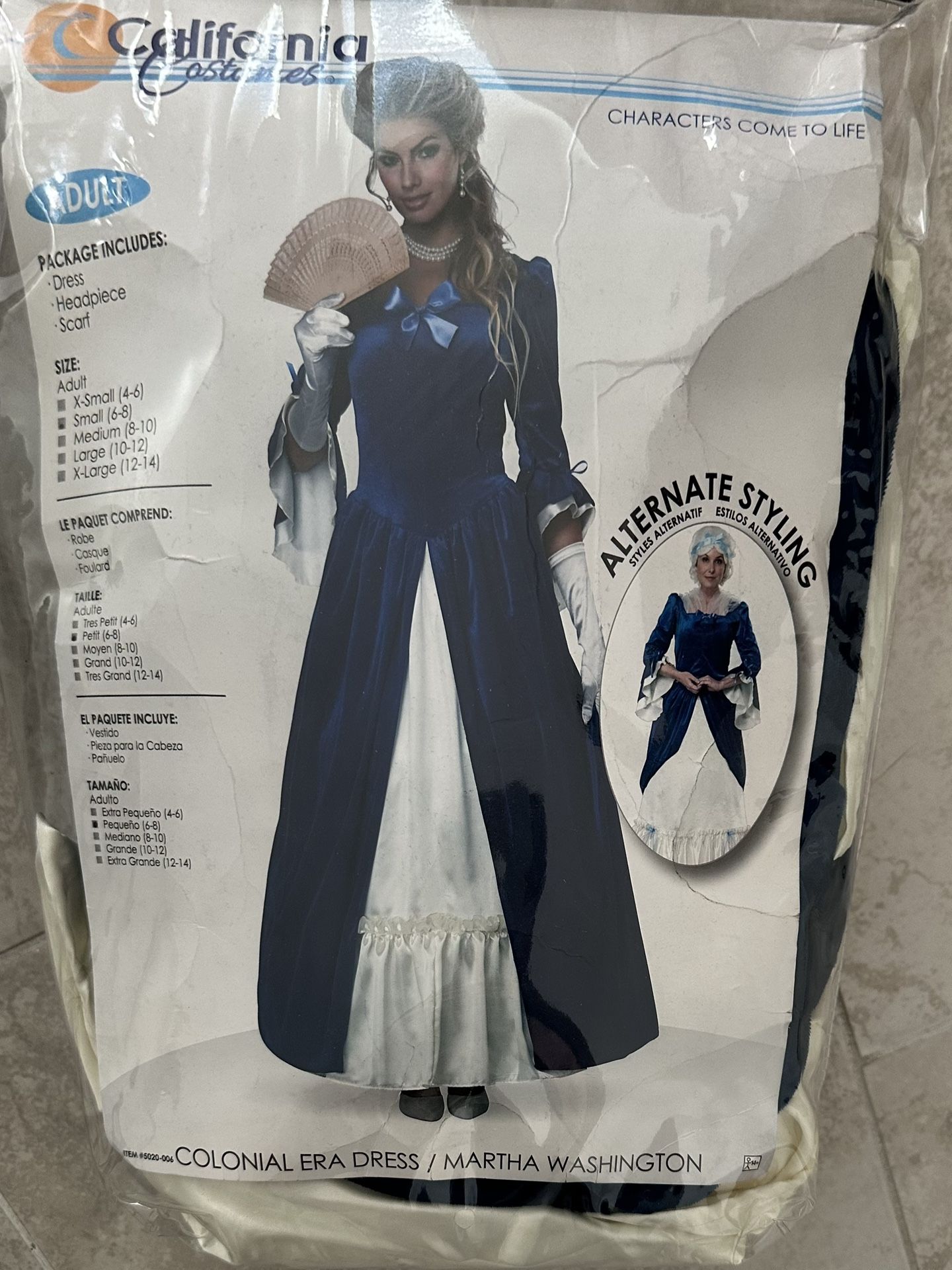 Colonial Era Dress/Martha Washington