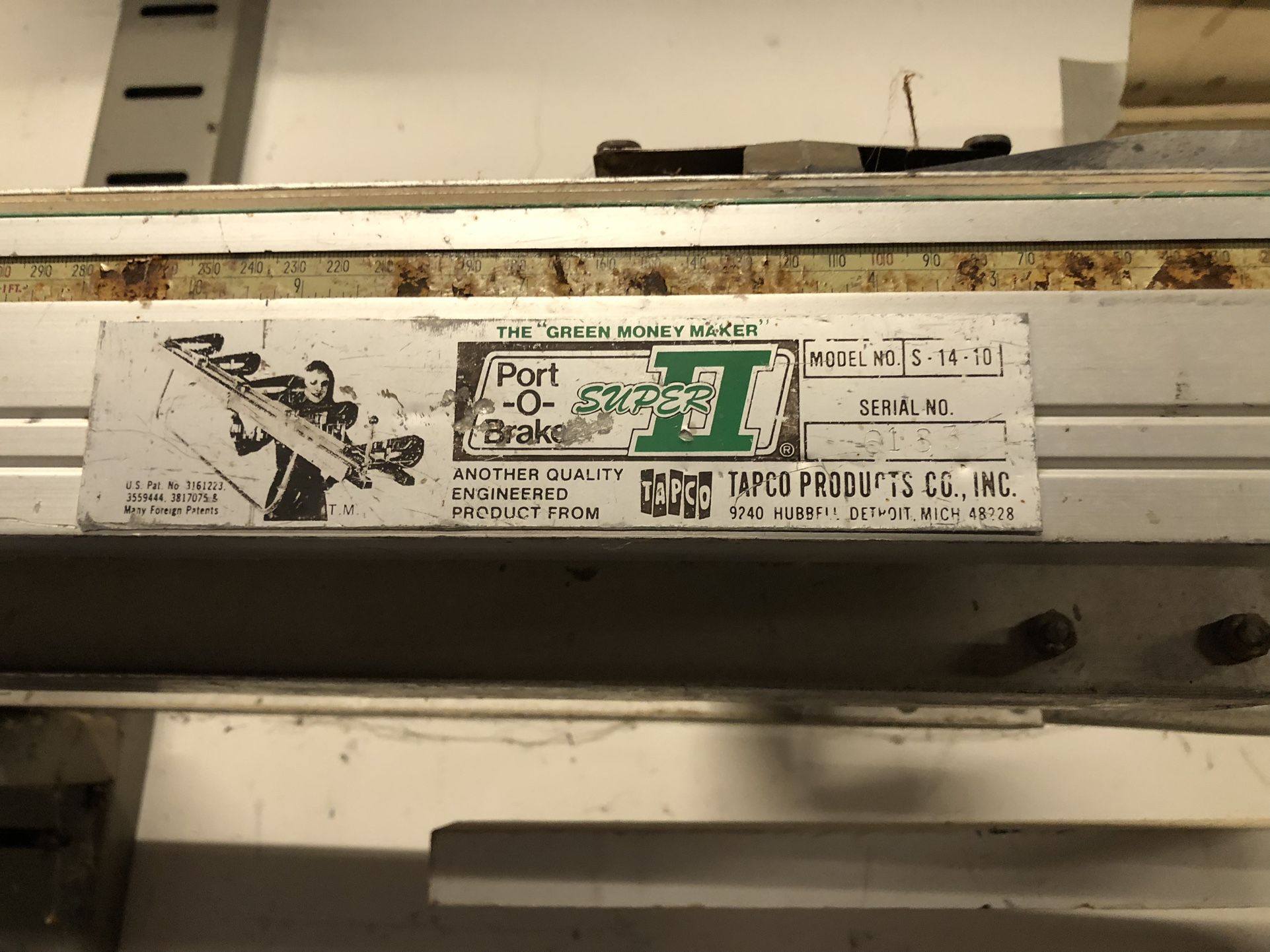 Tapco Aluminum Brake Model S-14-10