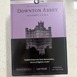 PBS Downton Abbey Seasons 1-3 Limited Edition DVD + Secrets of Highclere Castle