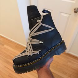 Dr. Martens 1460 DRKSHDW Quad Sole Mega Lace Boot ‘Rick Owens Black’
