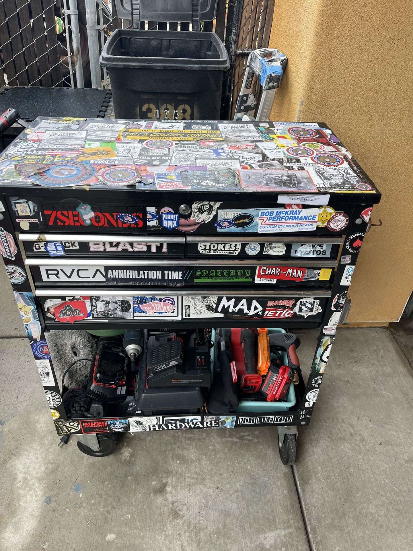 Us General Five Drawer Cart