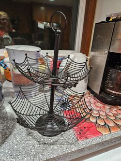 Wire 3 tier spider basket