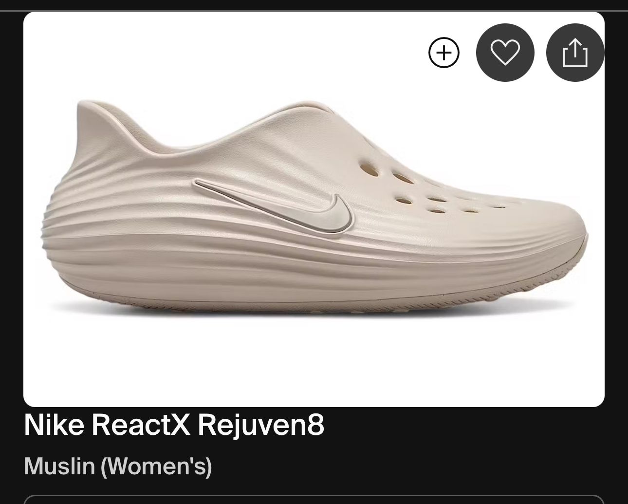 Women Size 8 NIKE REACTX REJUVENB