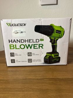 NEW YUQUESEN Cordless Leaf Blower w/ 2 Batteries & Charger – 980,000 RPM