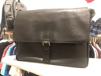 Kenneth Cole leather laptop cross body bag BRAND NEW