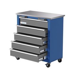 5-Drawer Rolling Tool Chest,Tool Cabinet on Wheels with Keyed Locking System 