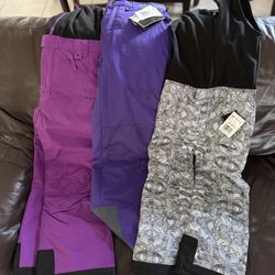 KIDS girls Boys Size Small Medium Large XL Snow Winter Pants 