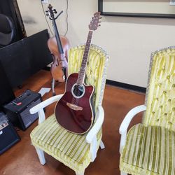 Ovation Celebrity Acoustic Guitar Broken Parts Project Guitar 