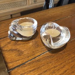 Vintage Seashell Candle Holders 