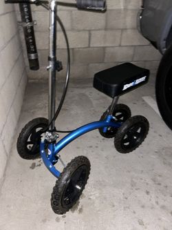 KneeRover Quad All Terrain Knee Scooter for Adults for Foot Surgery