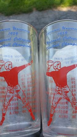 SU 1959 Championship Glasses