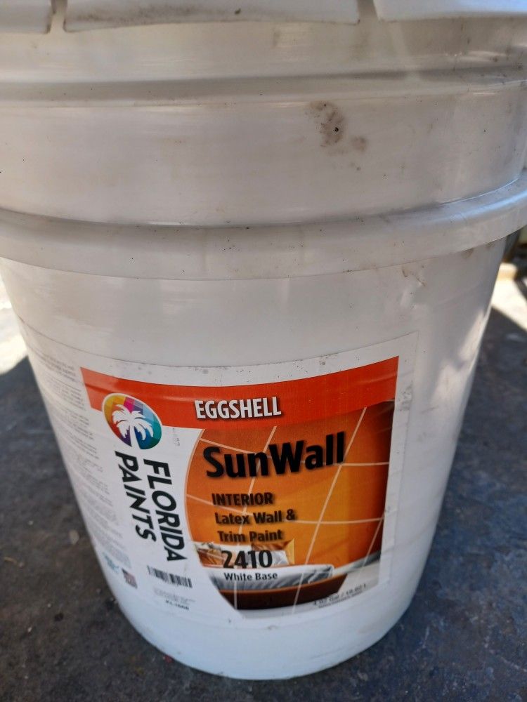 5 Gallons Interior Eggshells Beige Paint